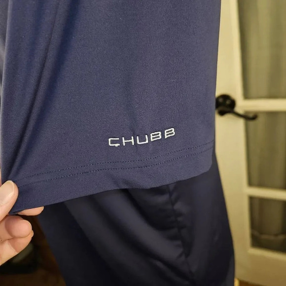 Johnnie O Mens Twilight Blue Birdie Golf Performance Polo Shirt Large - Picture 3 of 4